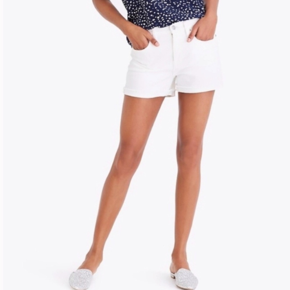 J.Crew Mercantile White Denim Shorts (size 28)